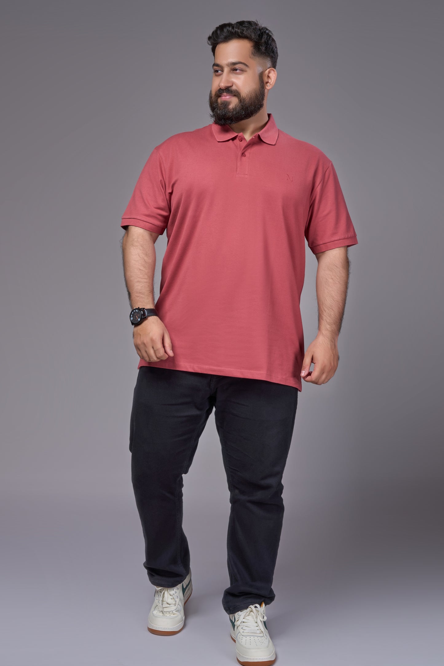 Easta Rose - Cotton Pique Polo Plus Size