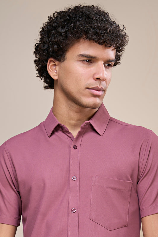 Maroon - Smart Tech Pocket Shirt Maxzone Clothing