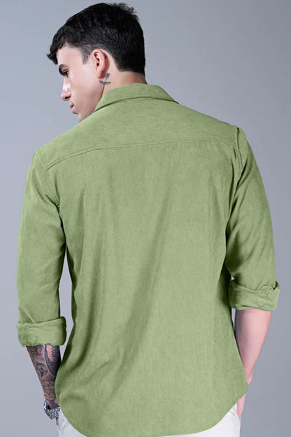 Olive Green - Corduroy Shirt