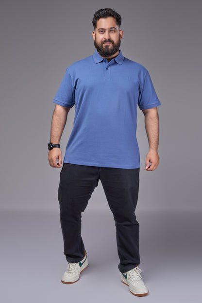 M.Blue - Cotton Pique Polo Plus Size