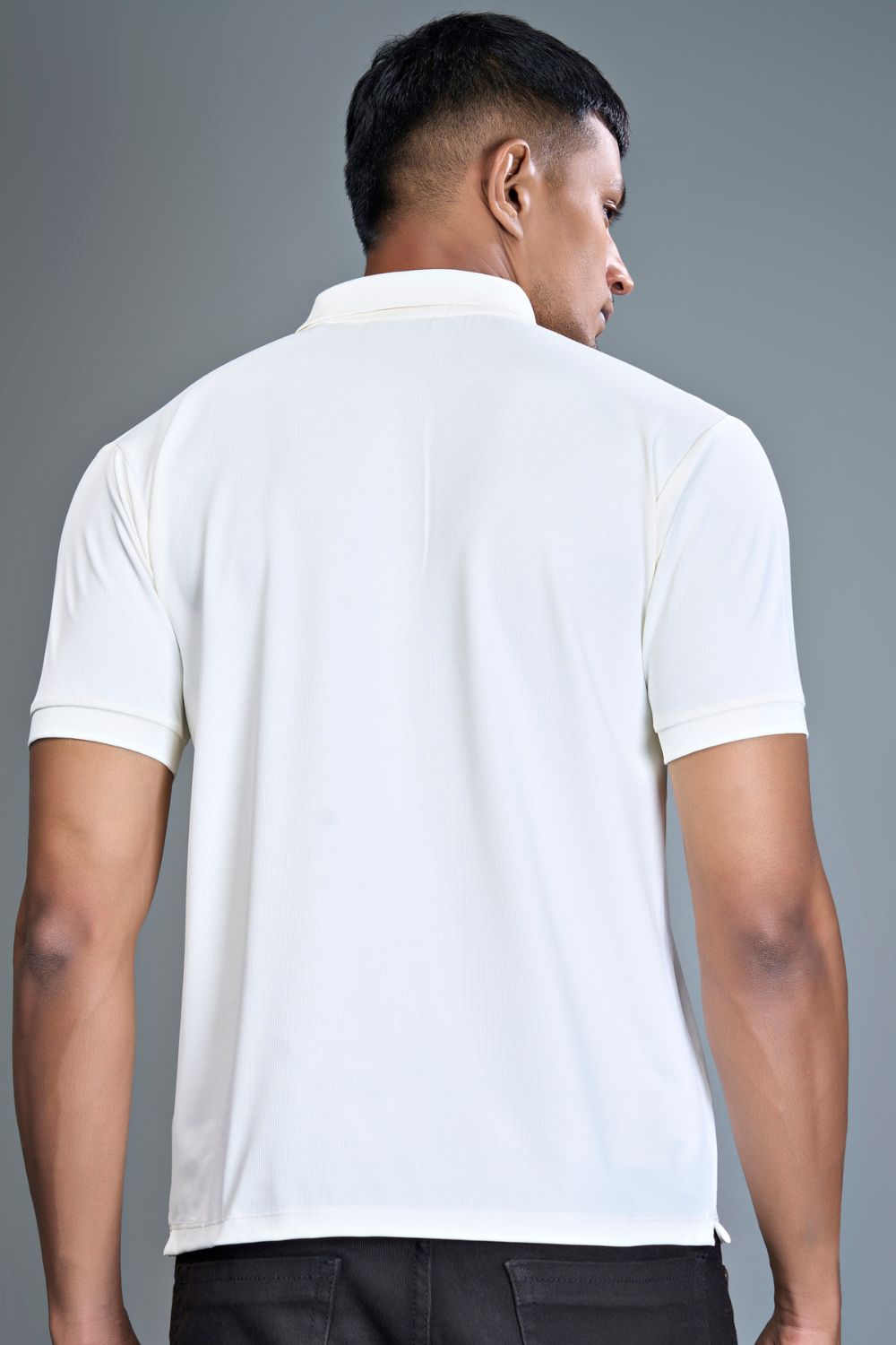 3 Buttons Polo Tshirt - White  Maxzone Clothing   