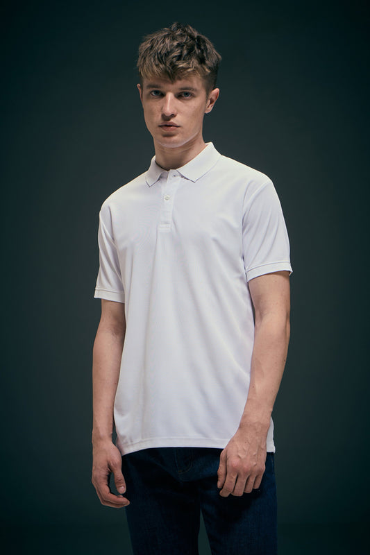 Smart tech polo - White