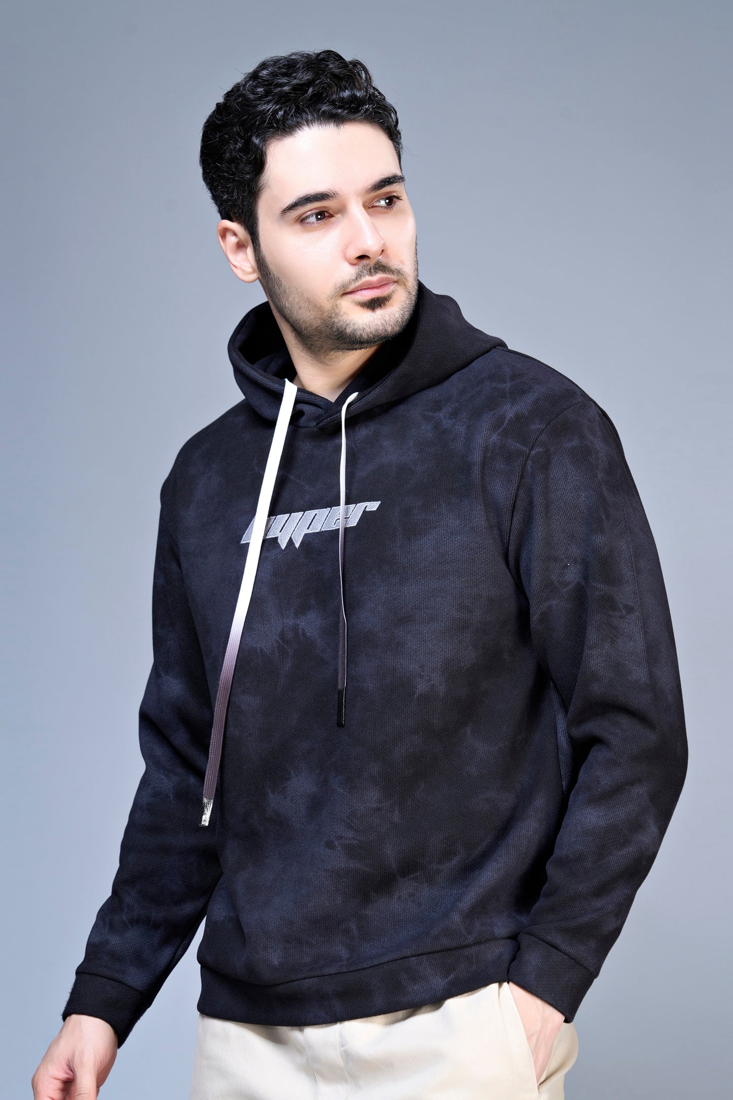 Black - Smoky Hoodie Hoodies Maxzone Clothing