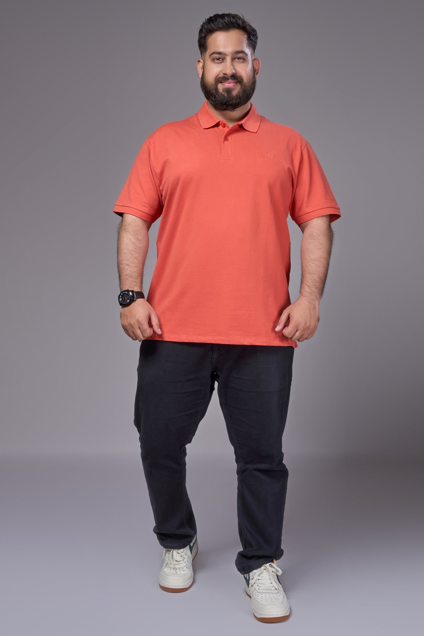 Carrot - Cotton Pique Polo Plus Size