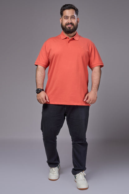 Carrot - Cotton Pique Polo Plus Size