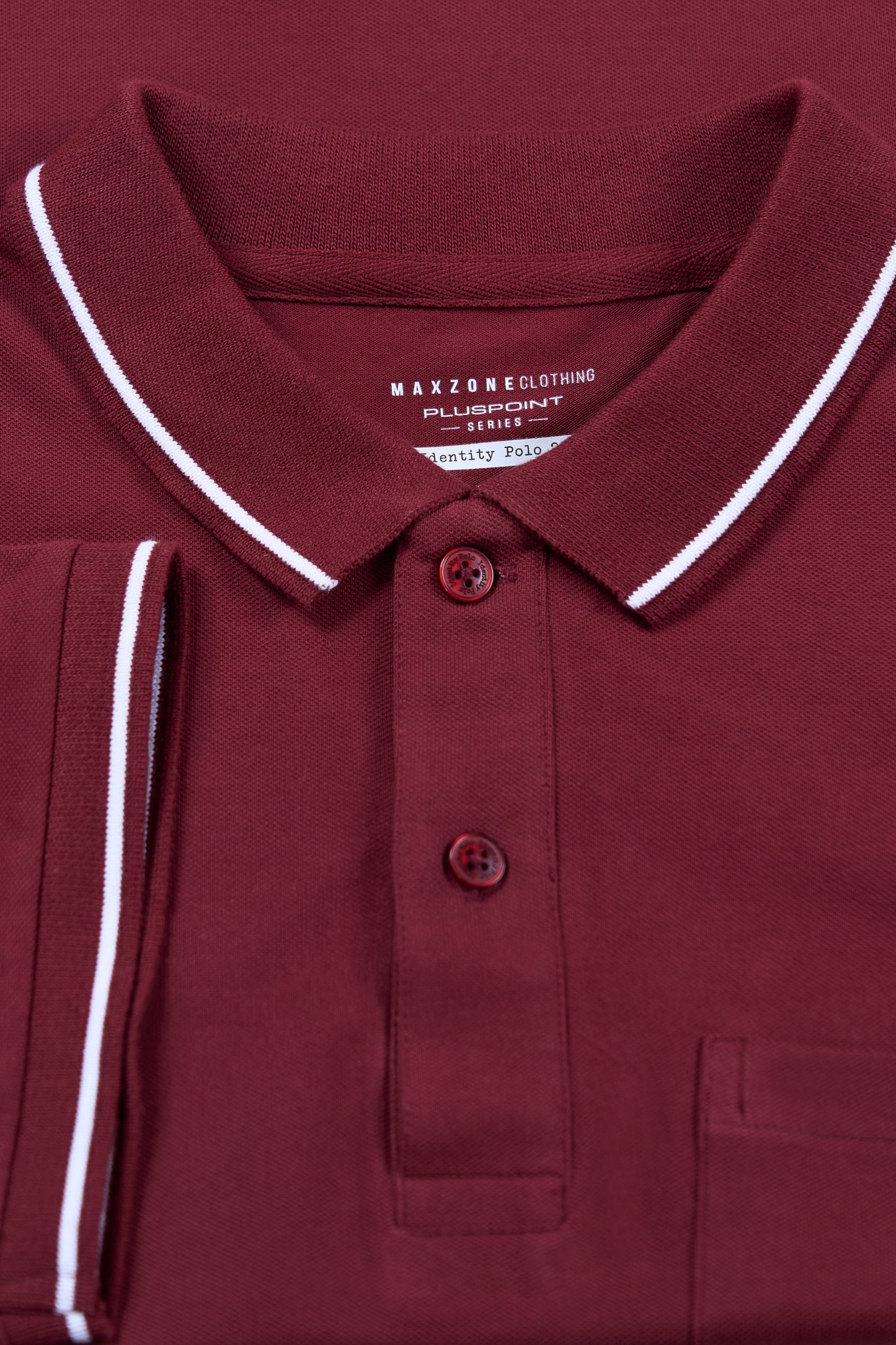 Maroon - Identity Pocket Polo