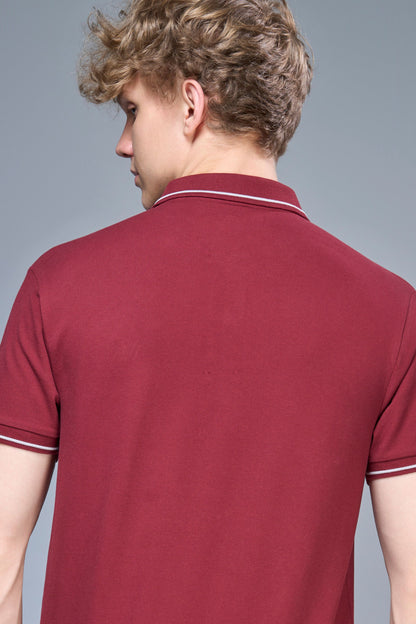 Identity Polo 2.0 - Maroon  Maxzone Clothing   