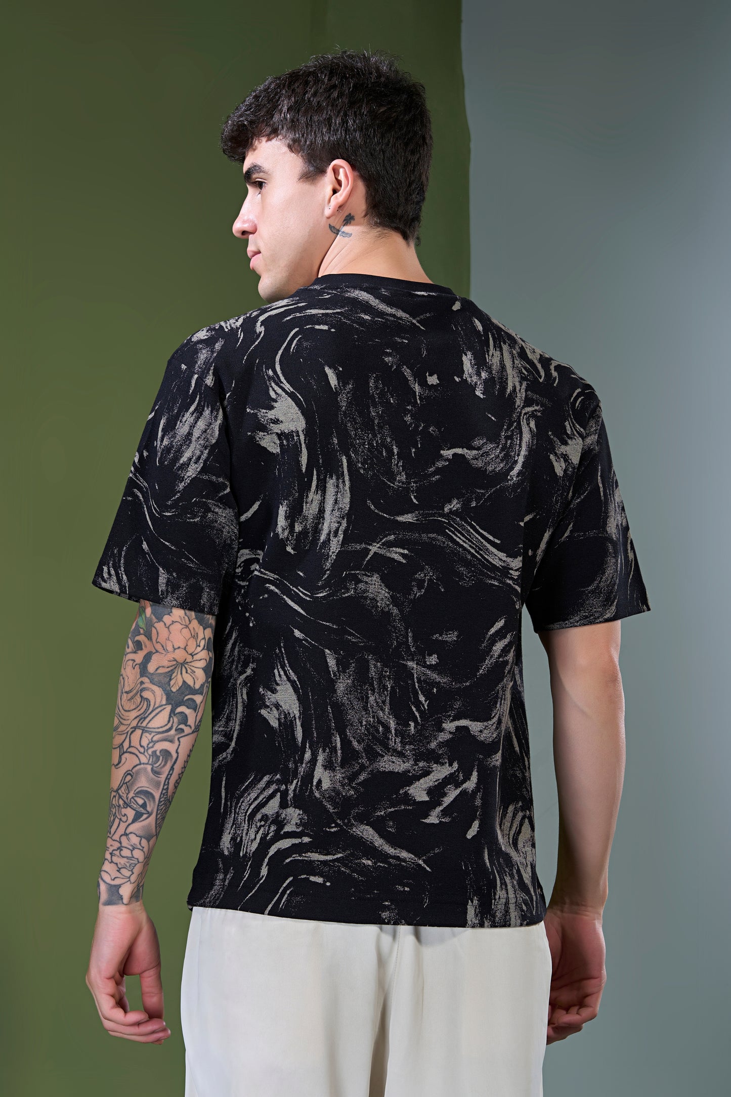 Black - Aop Core Oversize T-shirt
