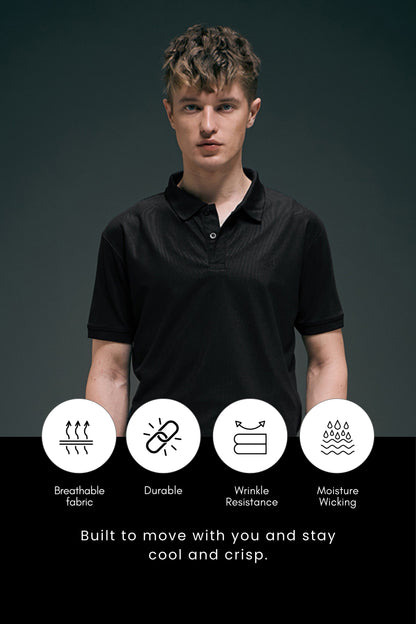 Smart tech polo - Black