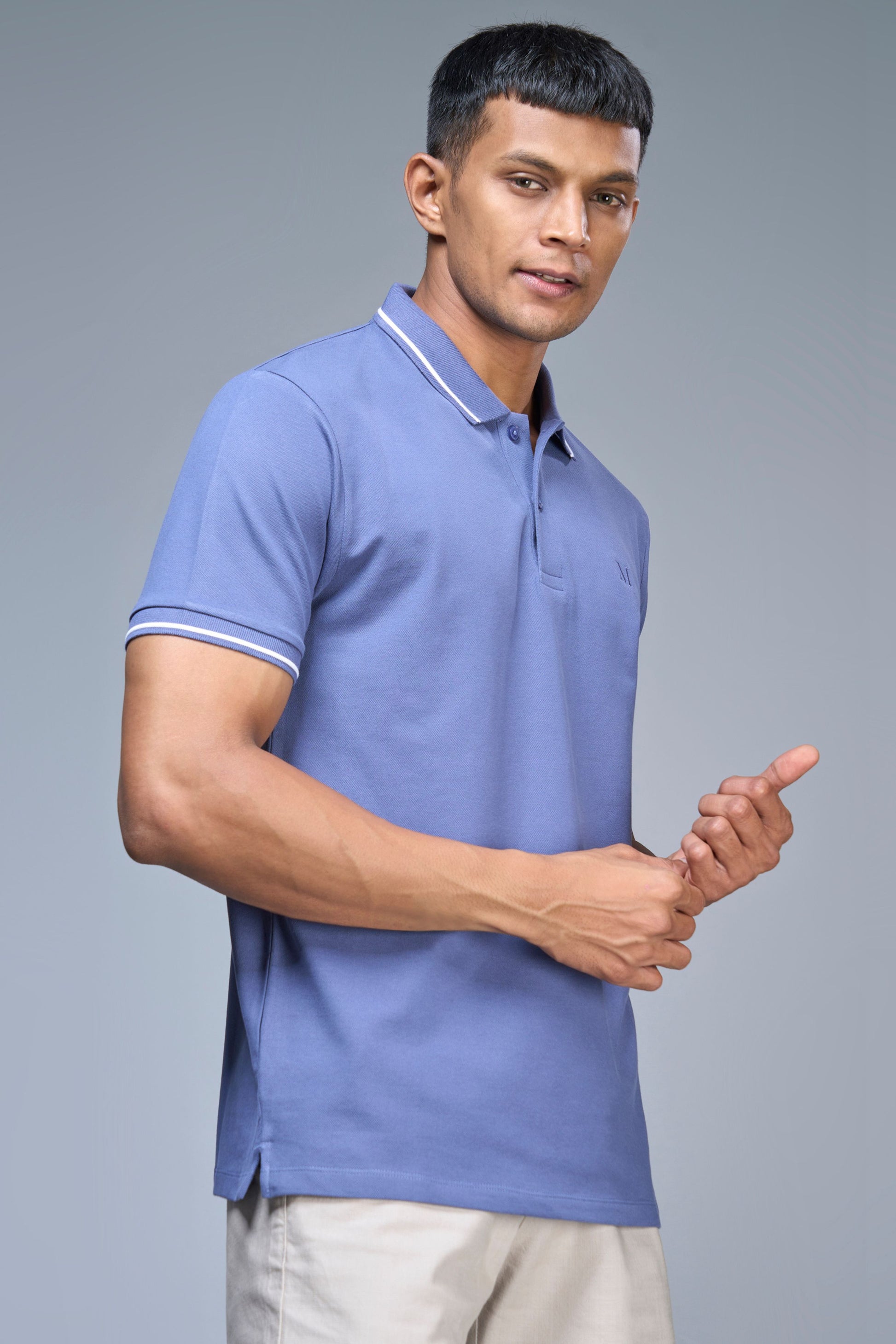 Identity Polo 2.0 - M. Blue Polo T-SHIRT Maxzone Clothing   