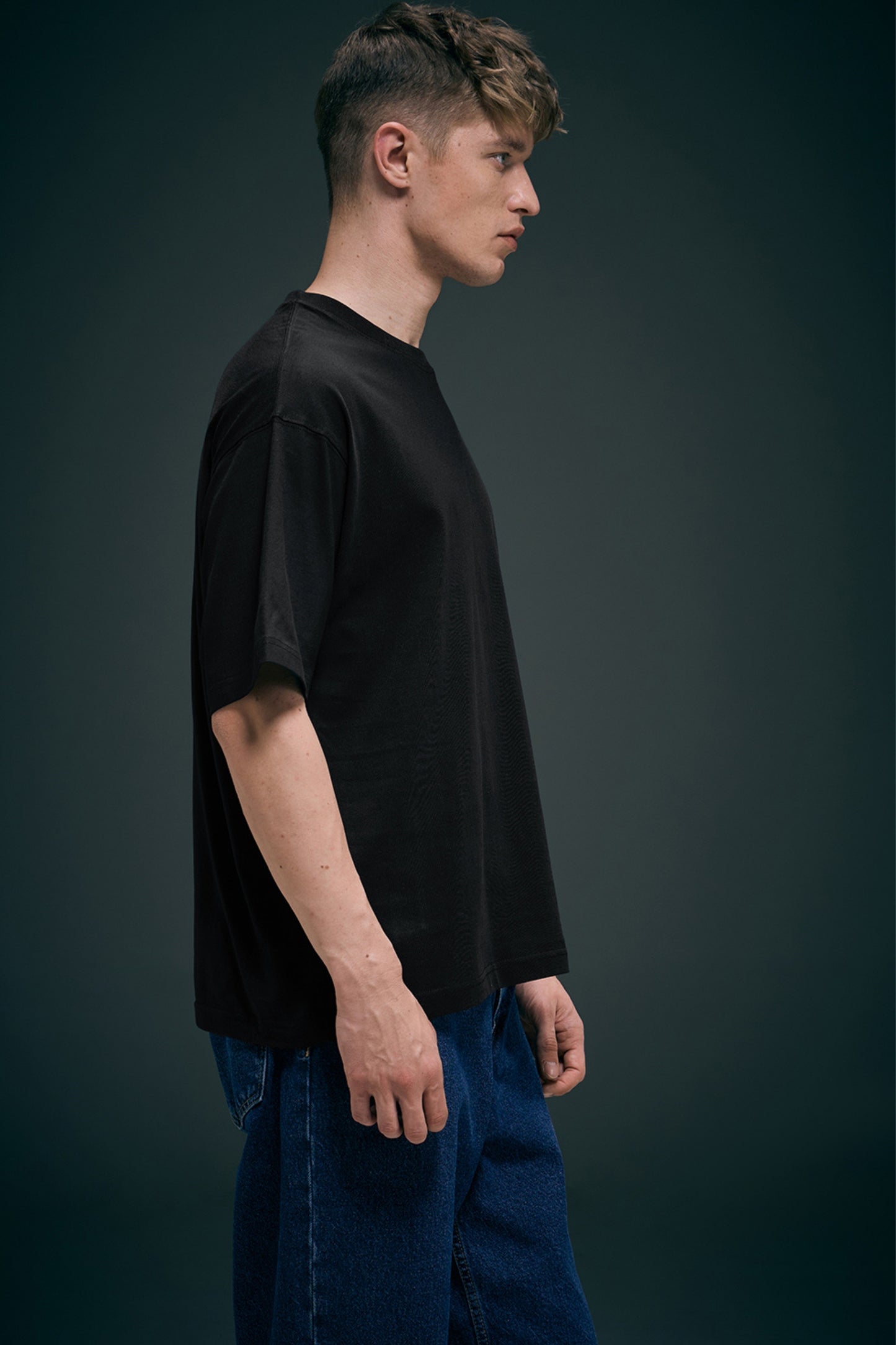 Black - Oversized drop shoulder Oversized Maxzone Clothing