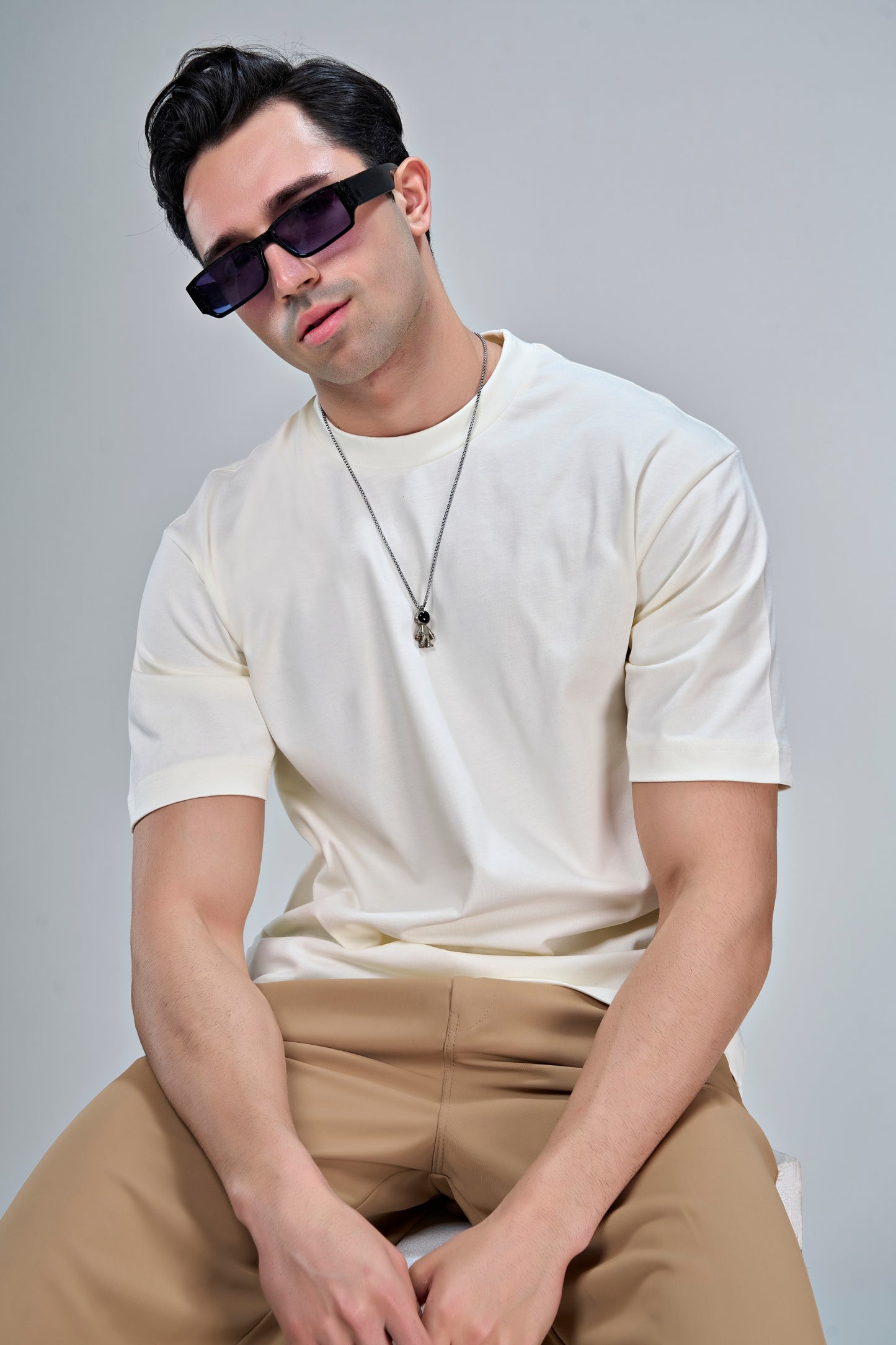 Cream - 24*7 Oversize T-shirt