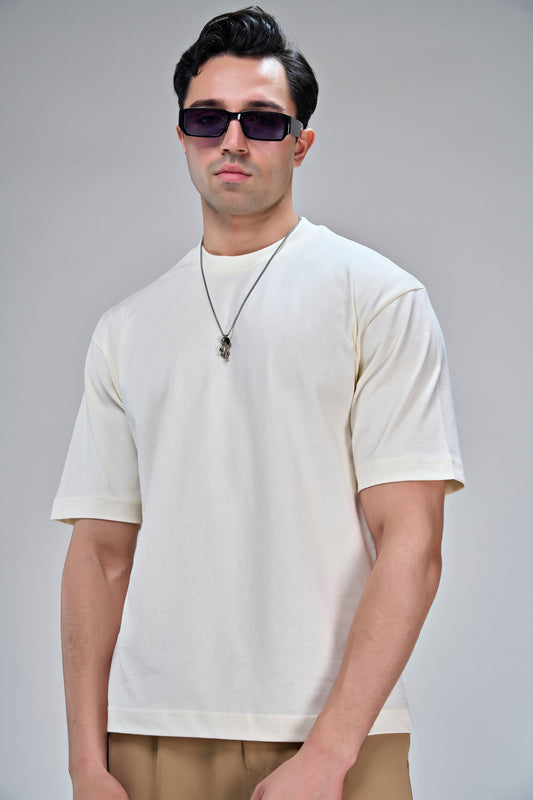Cream - 24*7 Oversize T-shirt