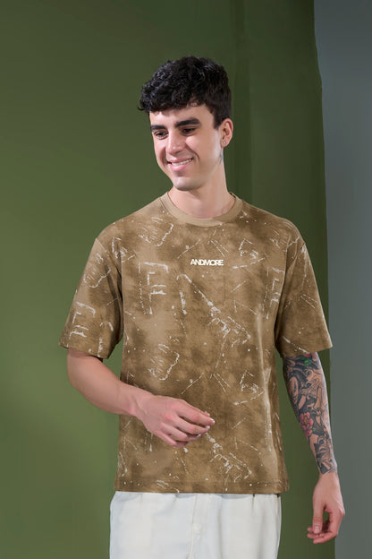 Sand Stone - Aop Core Oversize T-shirt