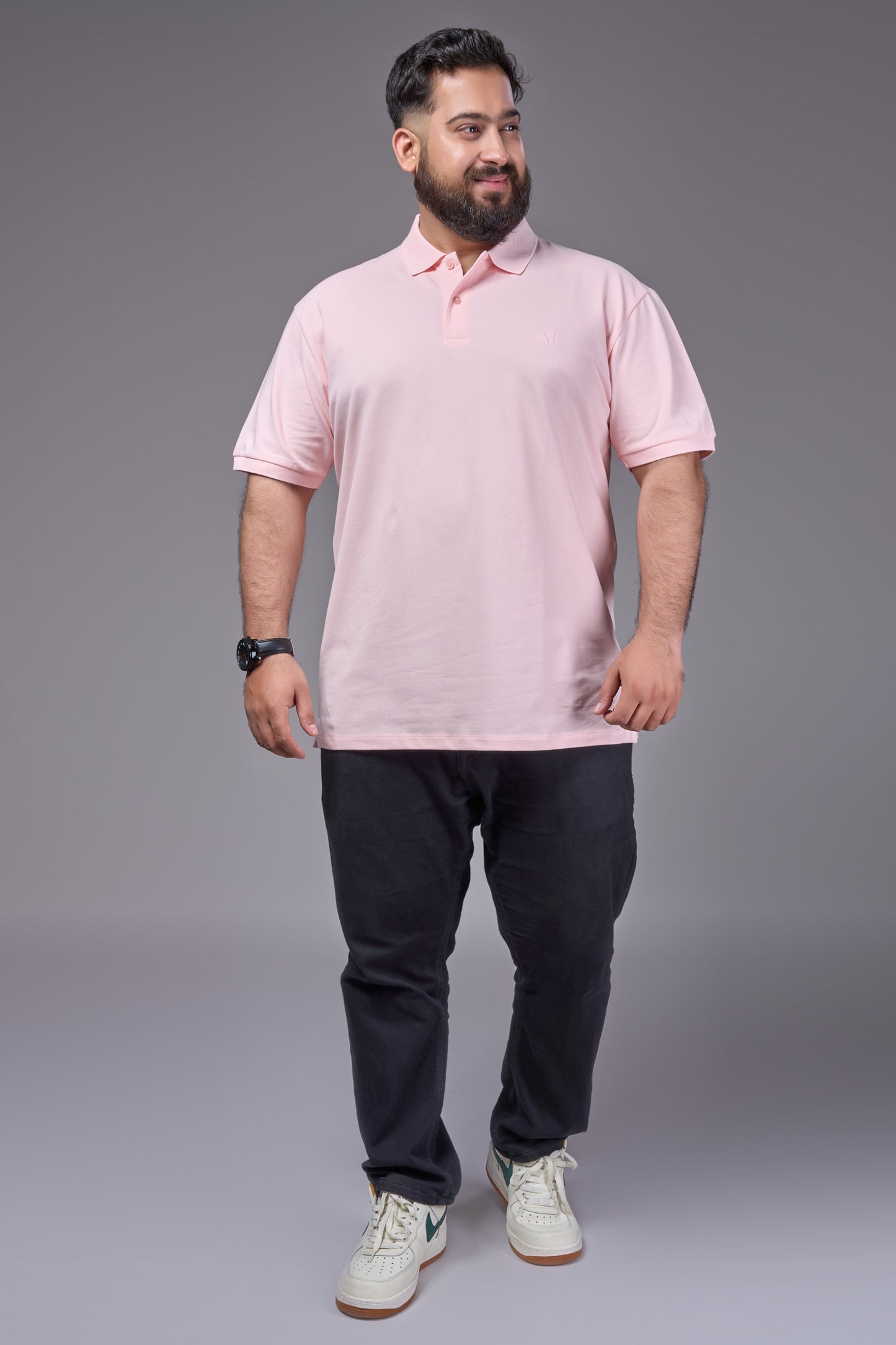 Flamingo - Cotton Pique Polo Plus Size