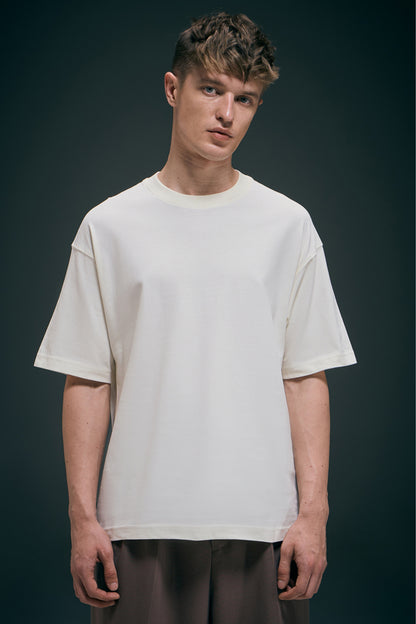 White - Oversized drop shoulder Oversized Maxzone Clothing