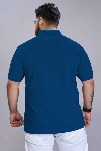 Teal Navy - Smart Tech Pocket Polo Plus Size