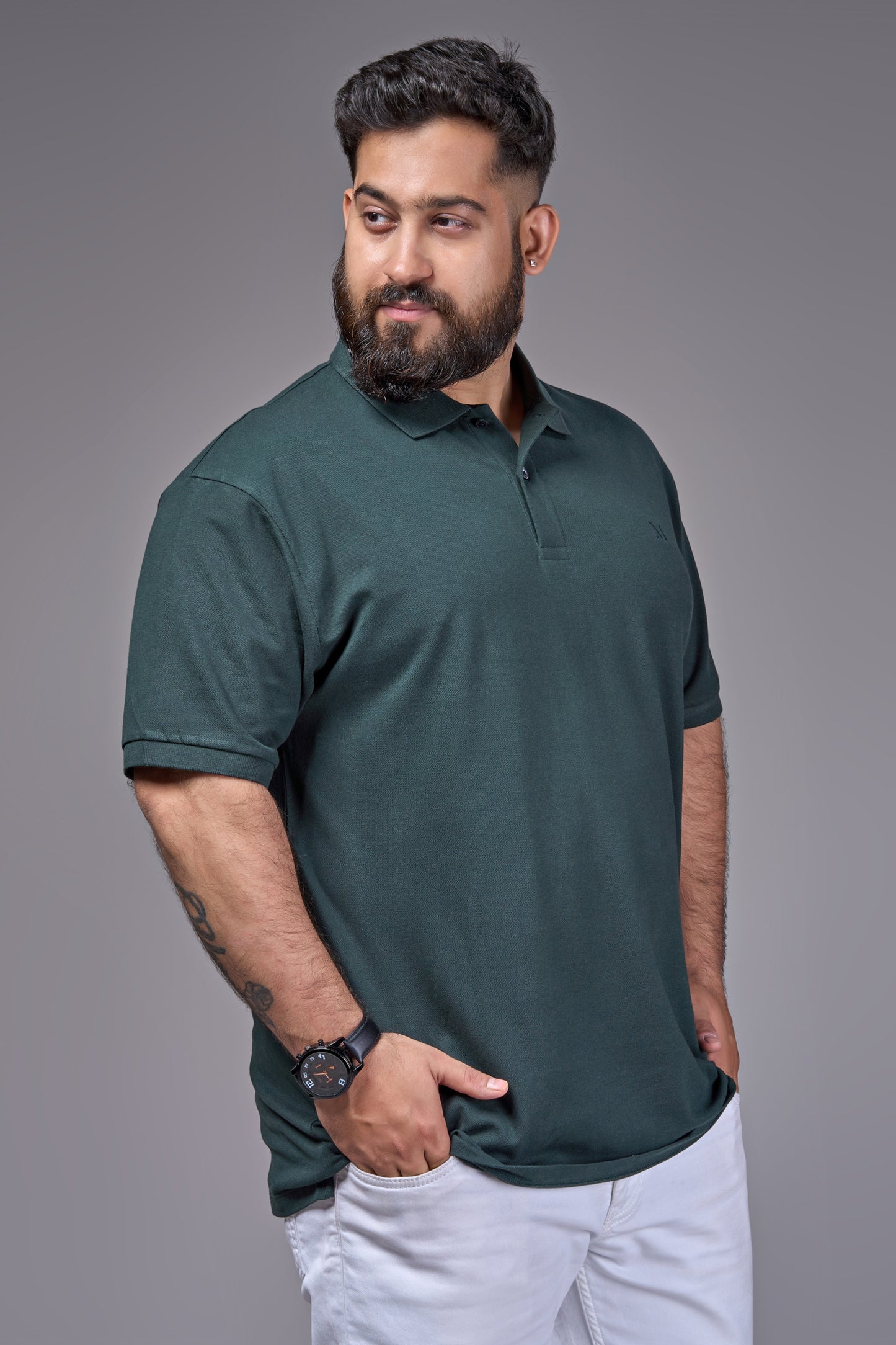 June Green - Cotton Pique Polo Polo Size