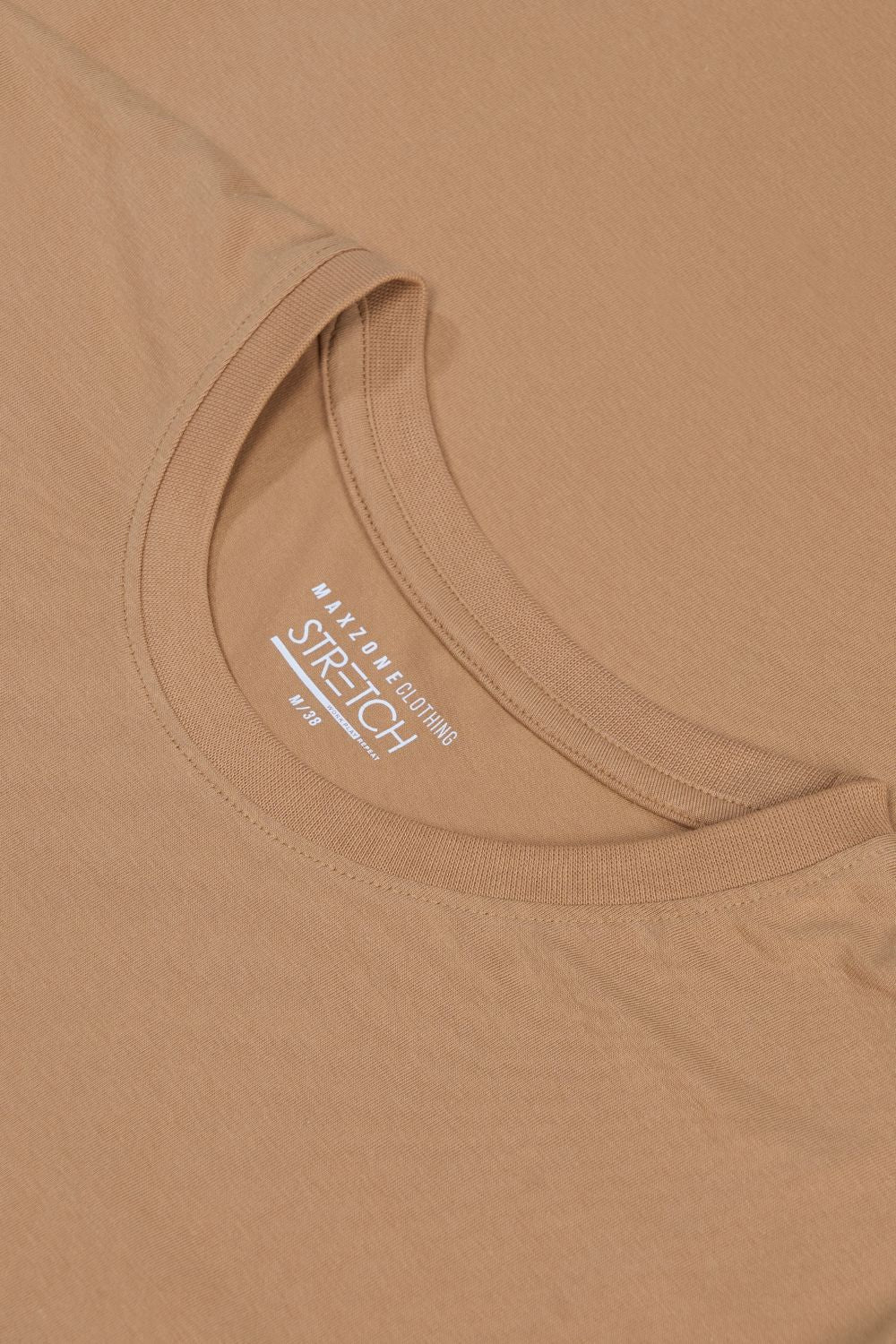 Beige - Stretch t-shirt T-shirts Maxzone Clothing   