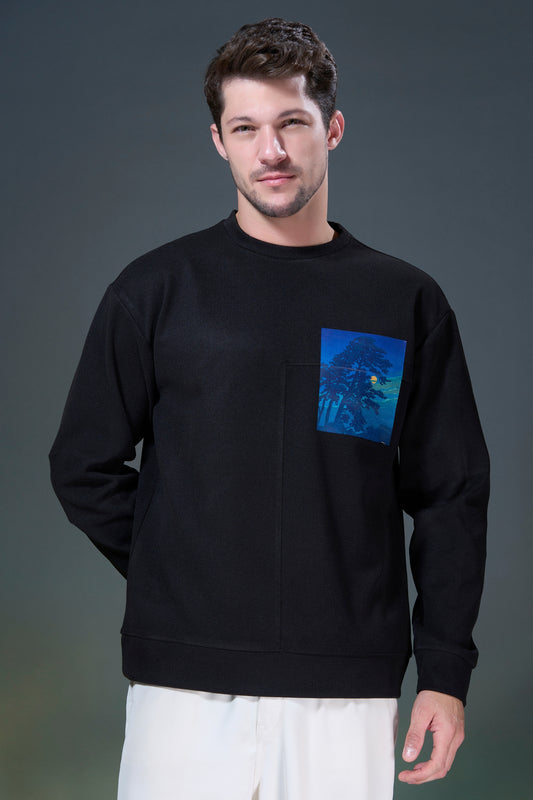 Black - Abstract Sweatshirt
