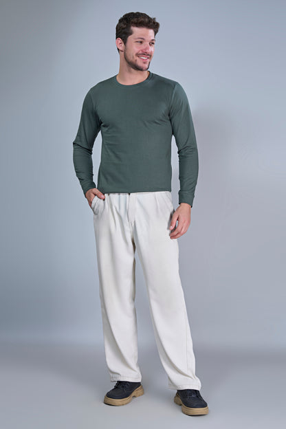 Dark Green Cotton IQ Full Sleeve