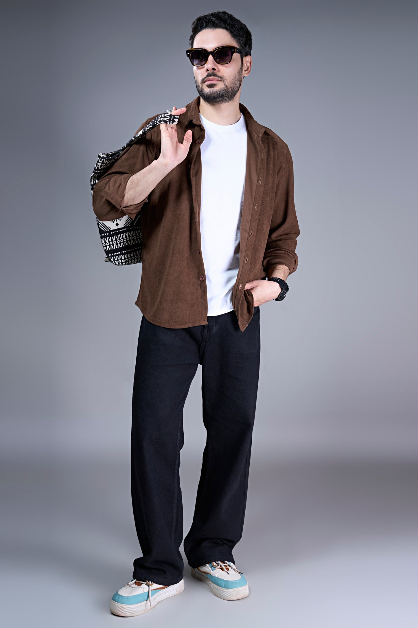 Brown - Corduroy Shirt