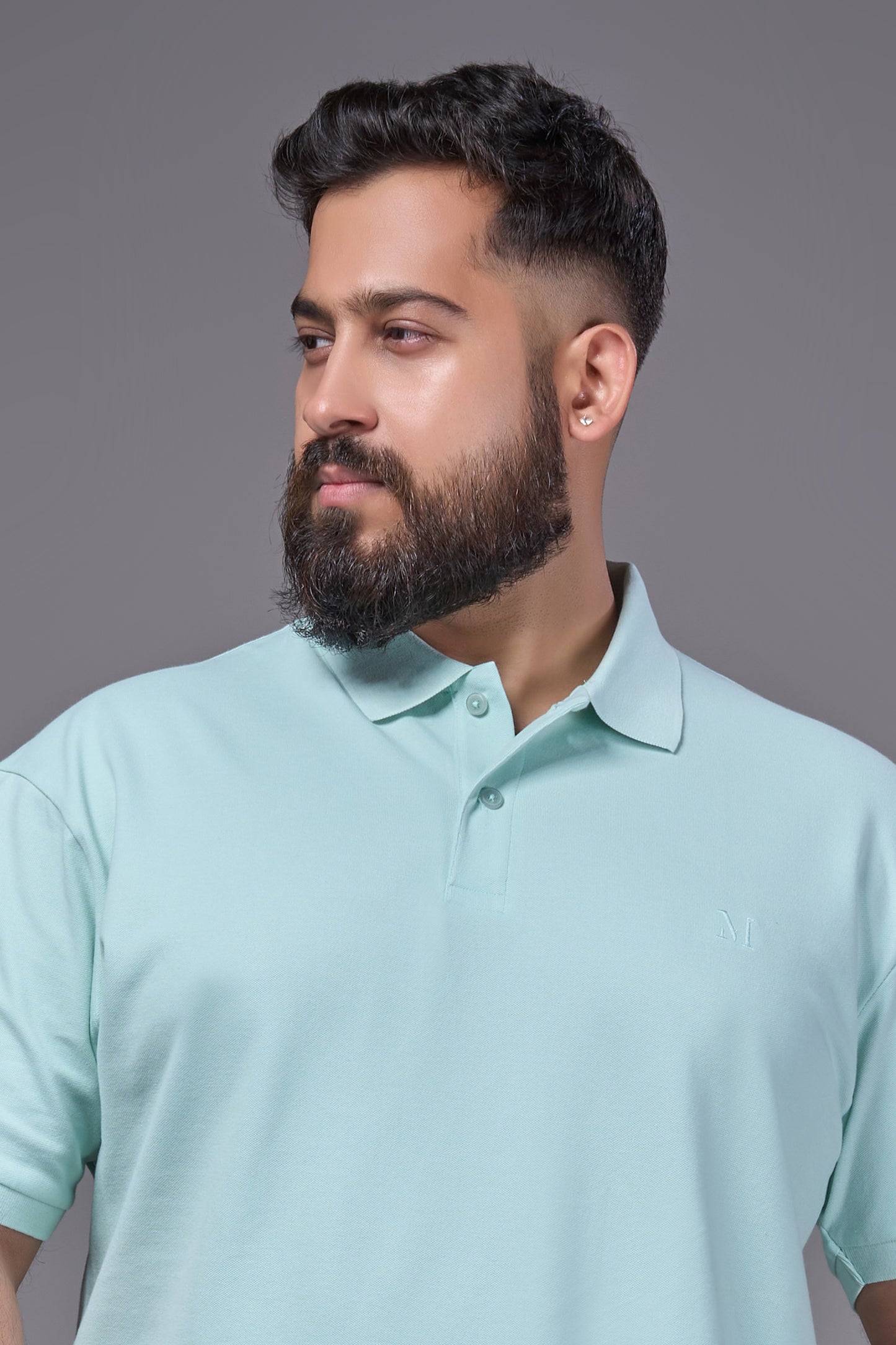 Seashell - Cotton Pique Polo Plus Size