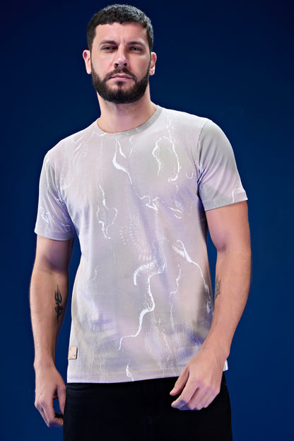 Light Peach - AOP Round Neck T-shirt