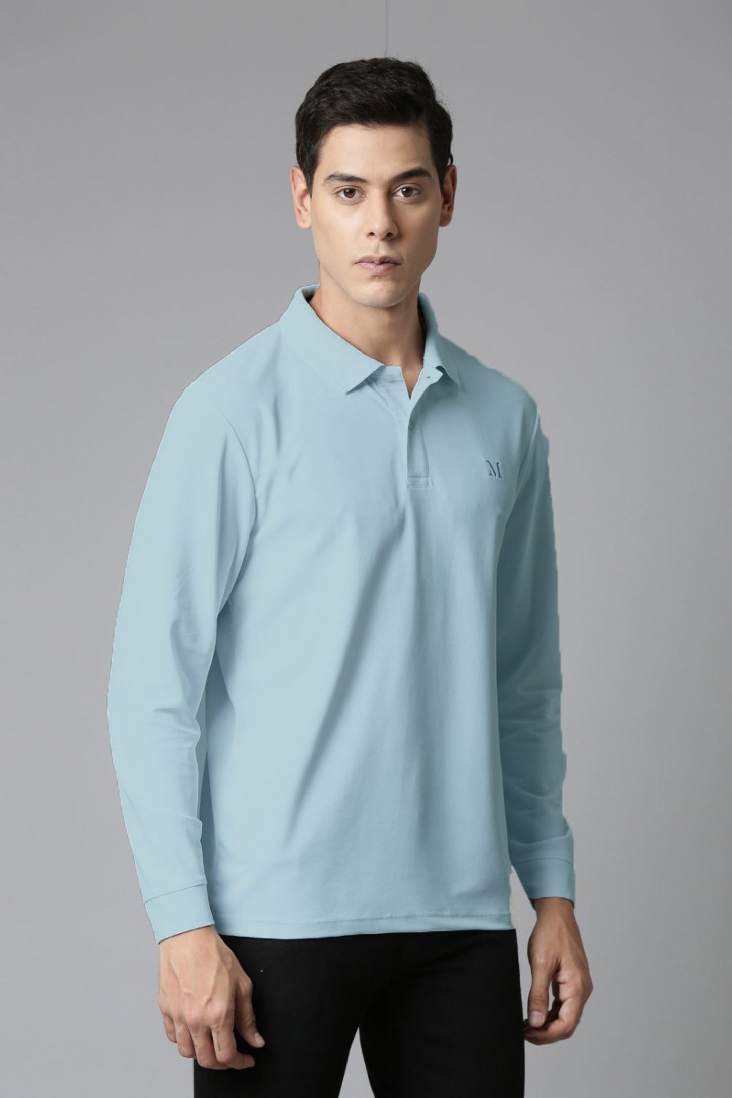 Sea Foam Full Sleeve Smart Tech Polo