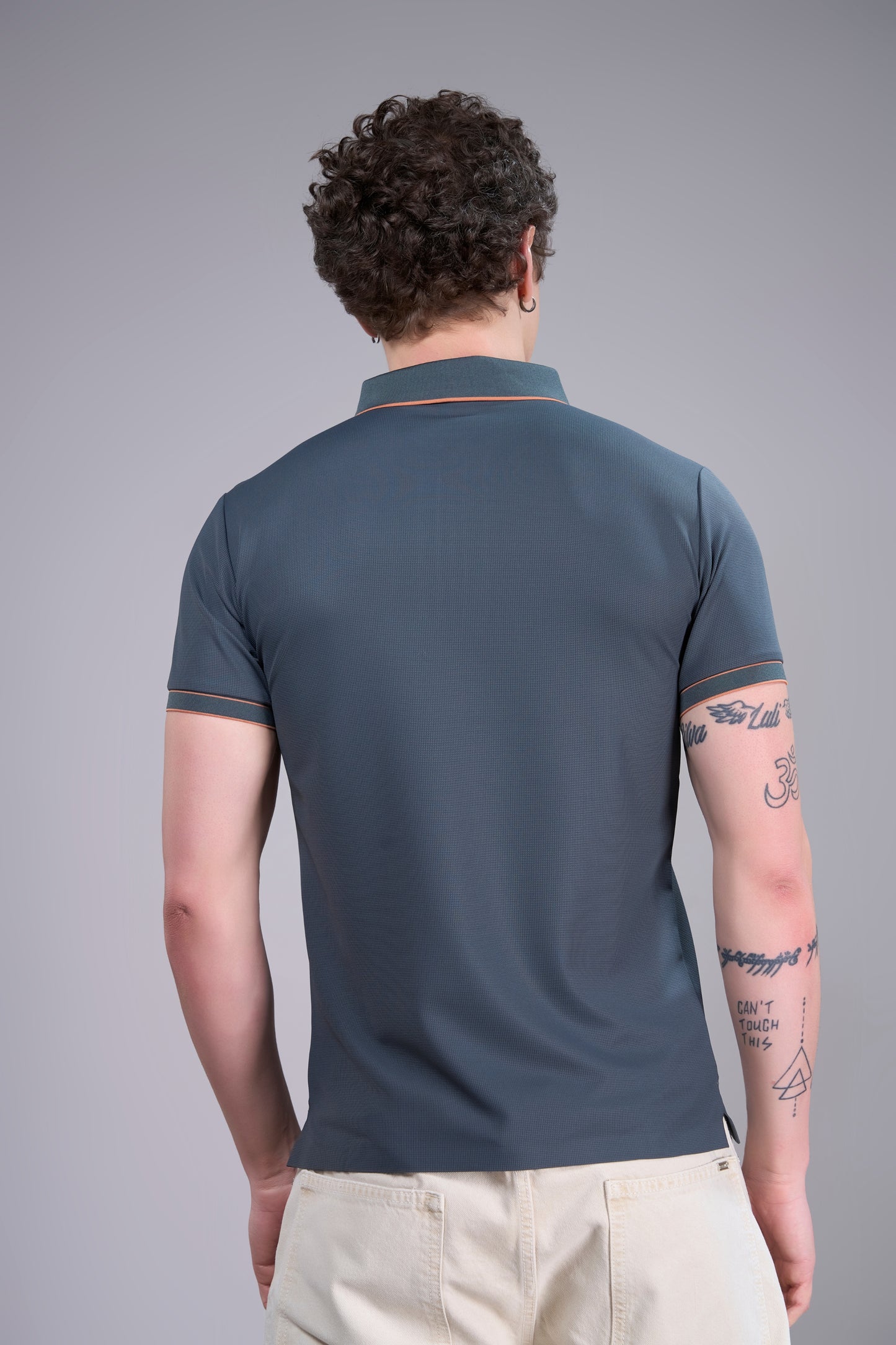 Dusty Green - Stitchless Zipper Polo