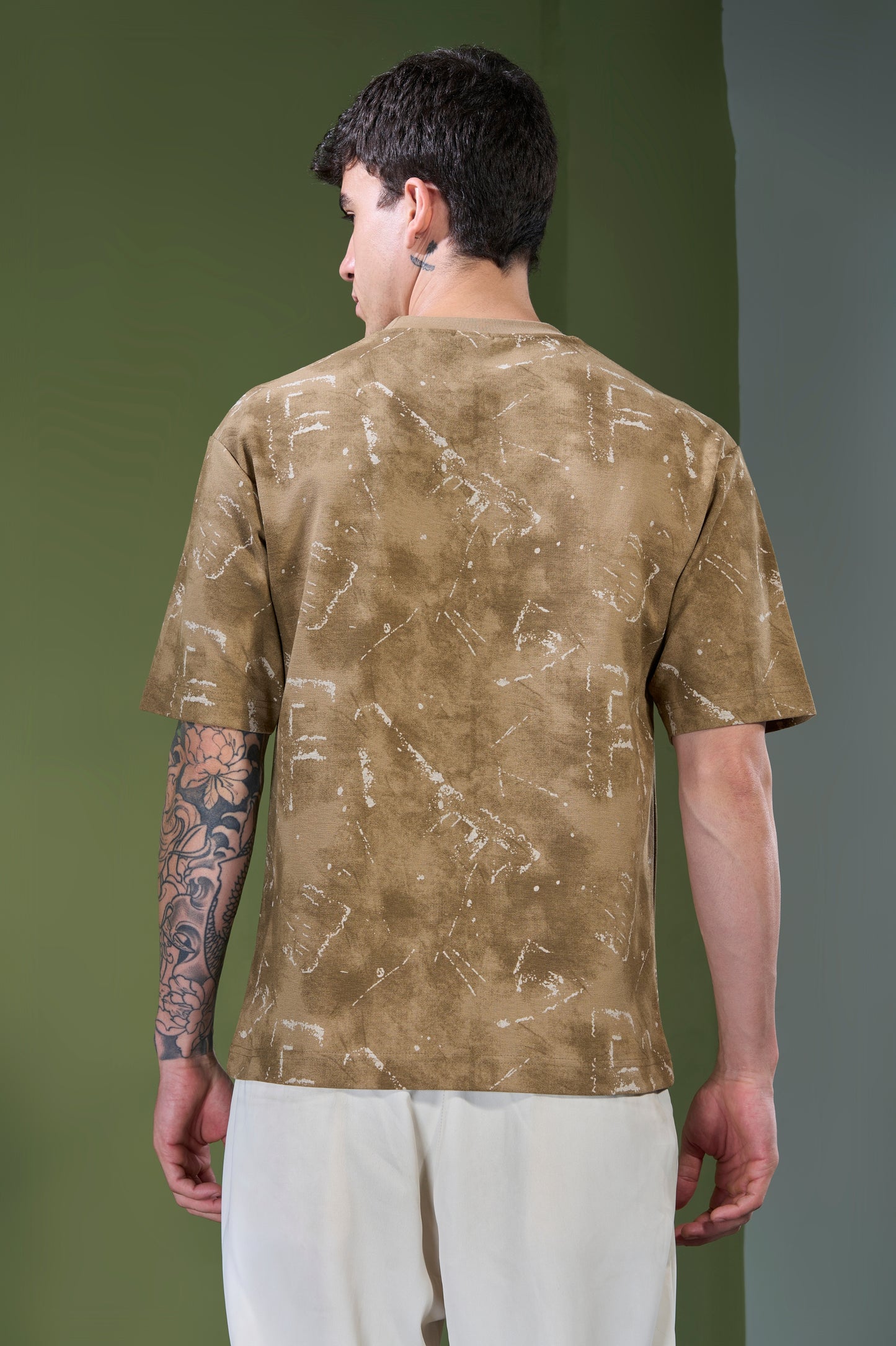 Sand Stone - Aop Core Oversize T-shirt