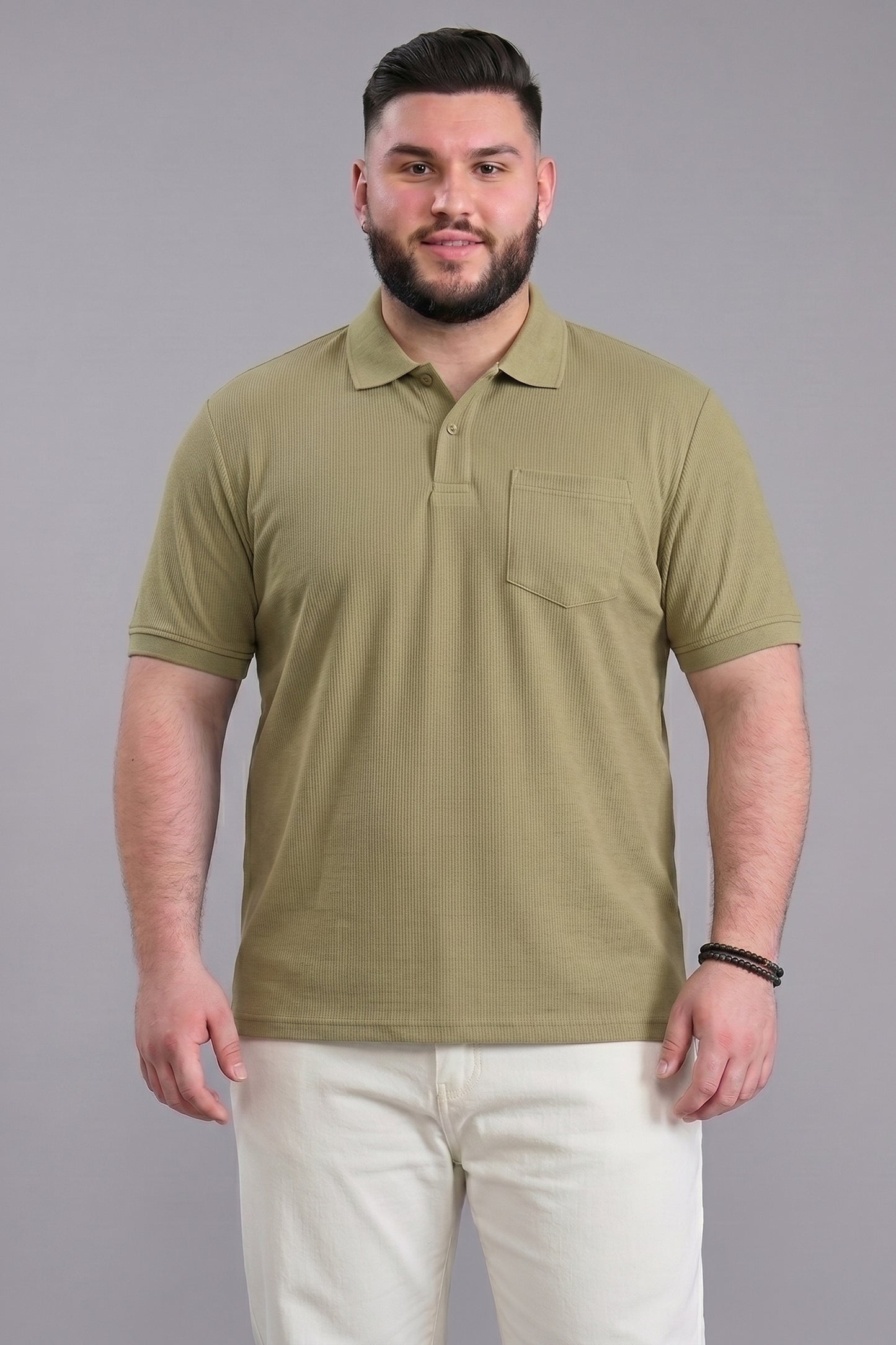 Forest - Zyric Pocket Polo Plus Size