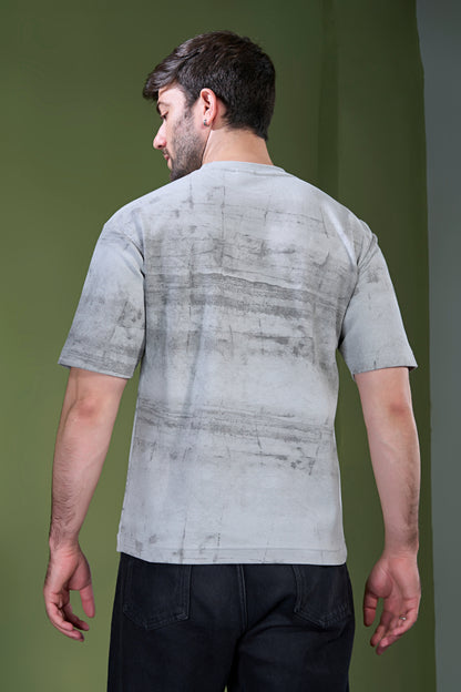 Light Grey - Aop Core Oversize T-shirt