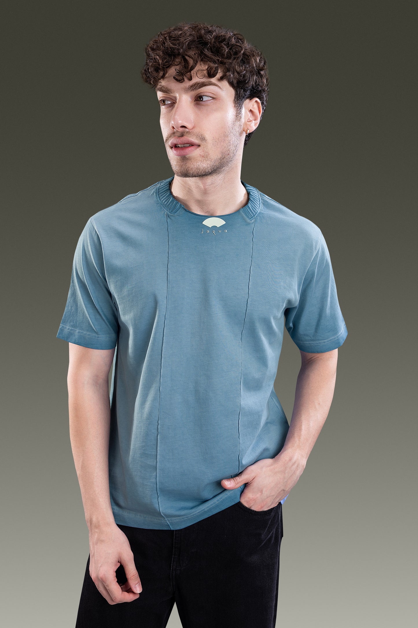 Aqua Teal - Retro Oversize T-shirt