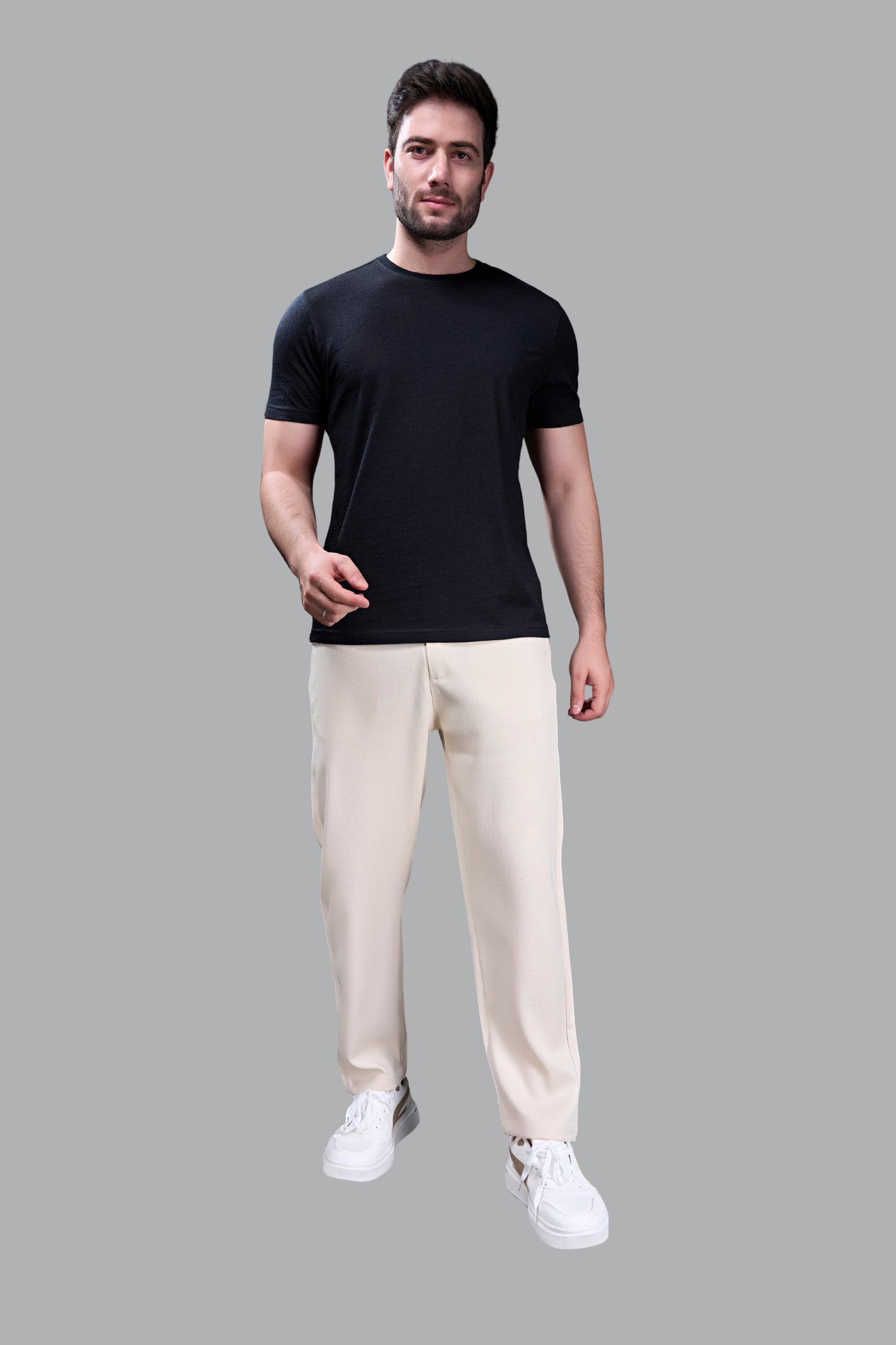 Beige - Linear Track Pant