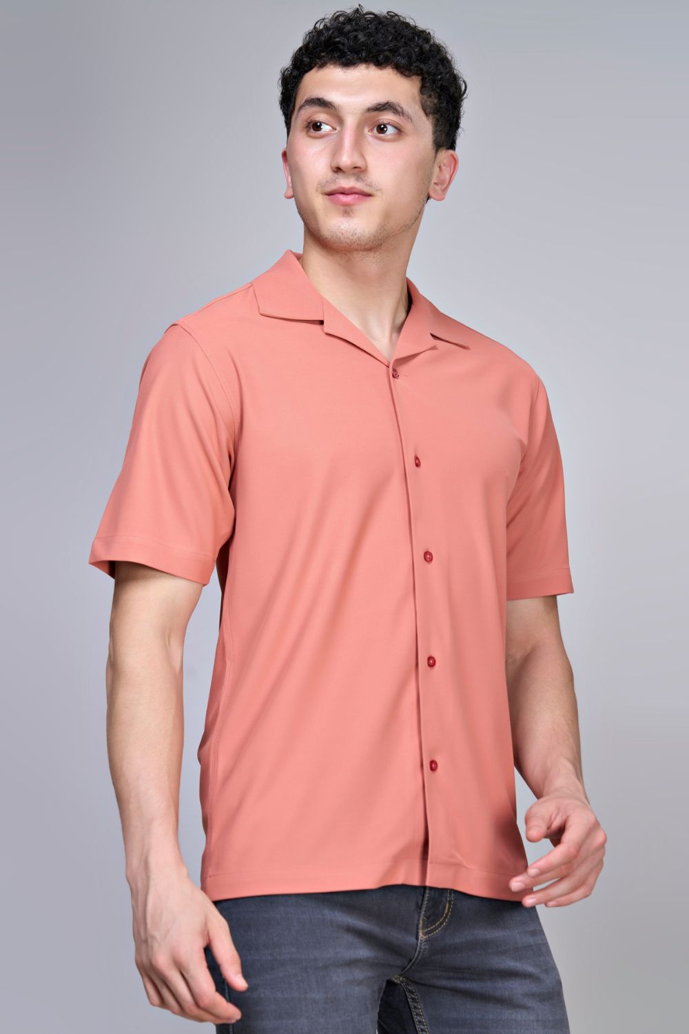 Cherry Wood Smart Tech Cuban Shirt  Maxzone Clothing   