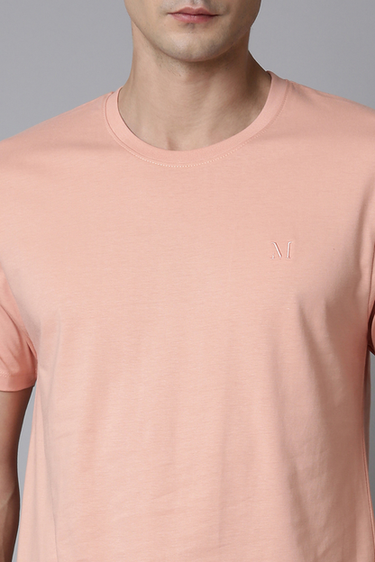 Light orange Cotton IQ Basics T-SHIRT Maxzone Clothing