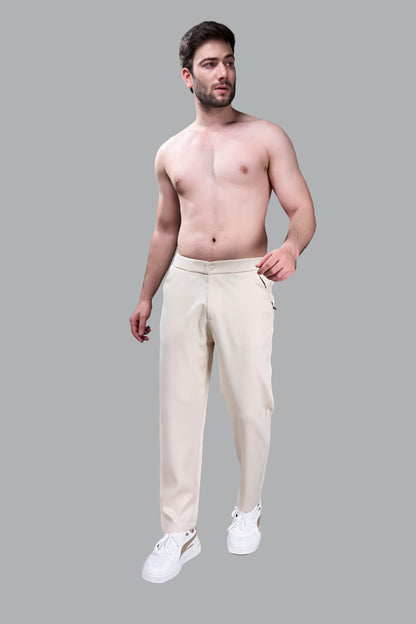 Beige - Linear Track Pant
