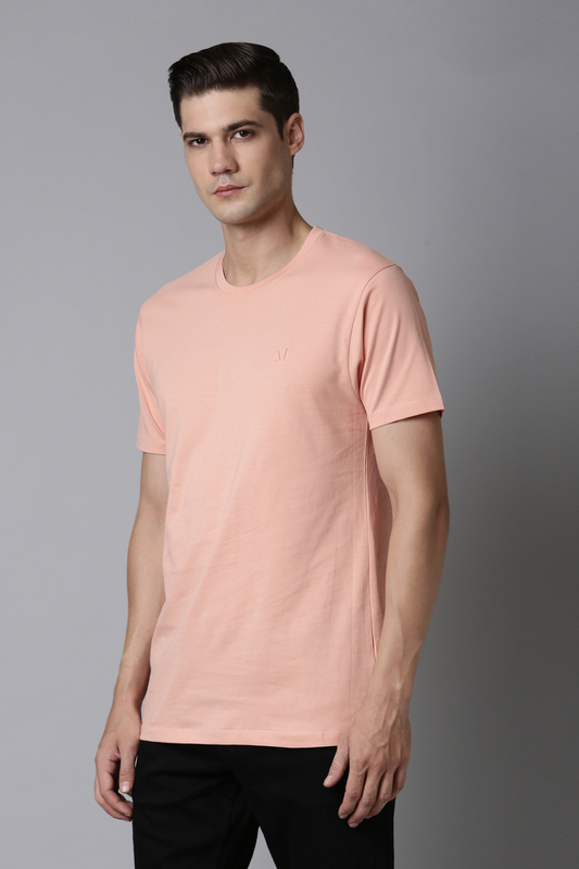 Light orange - Solid t-shirt T-SHIRT Maxzone Clothing 36/S  