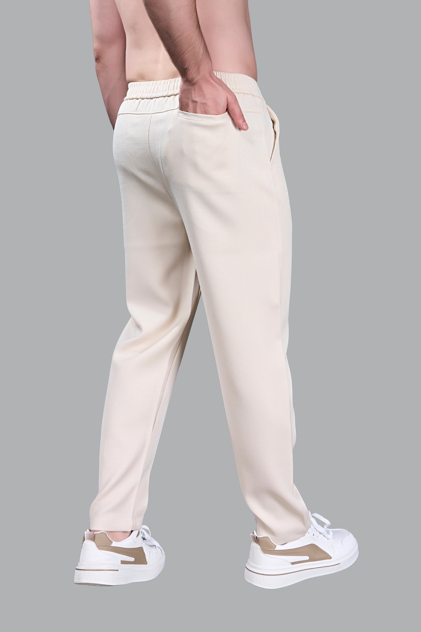 Beige - Linear Track Pant