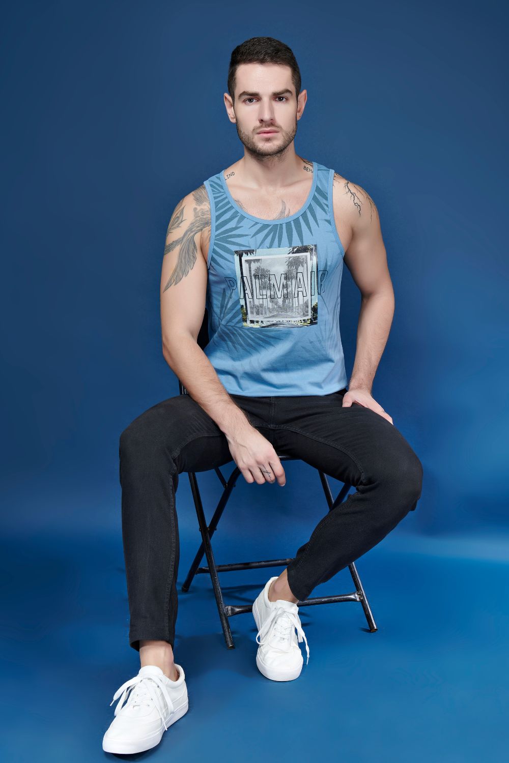 Sleeveless Printed Tank Tees – Niagara Sleeveless tank tees Maxzone Clothing M  