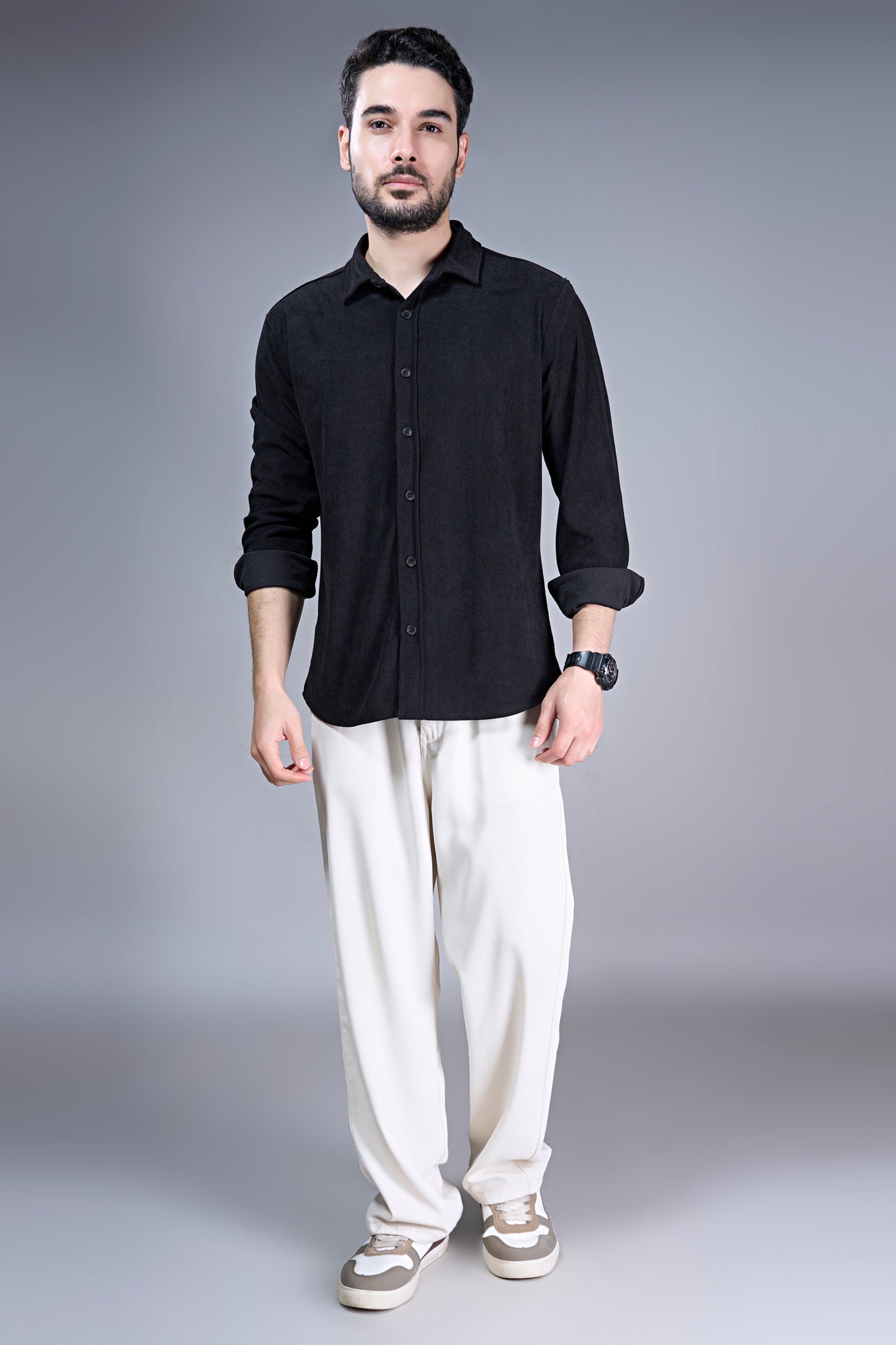 Black - Corduroy Shirt