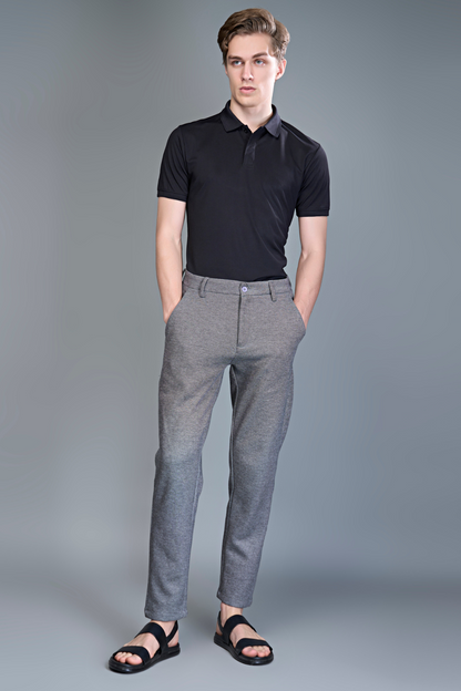 Black - Smart Tech Textured Polo Maxzone Clothing