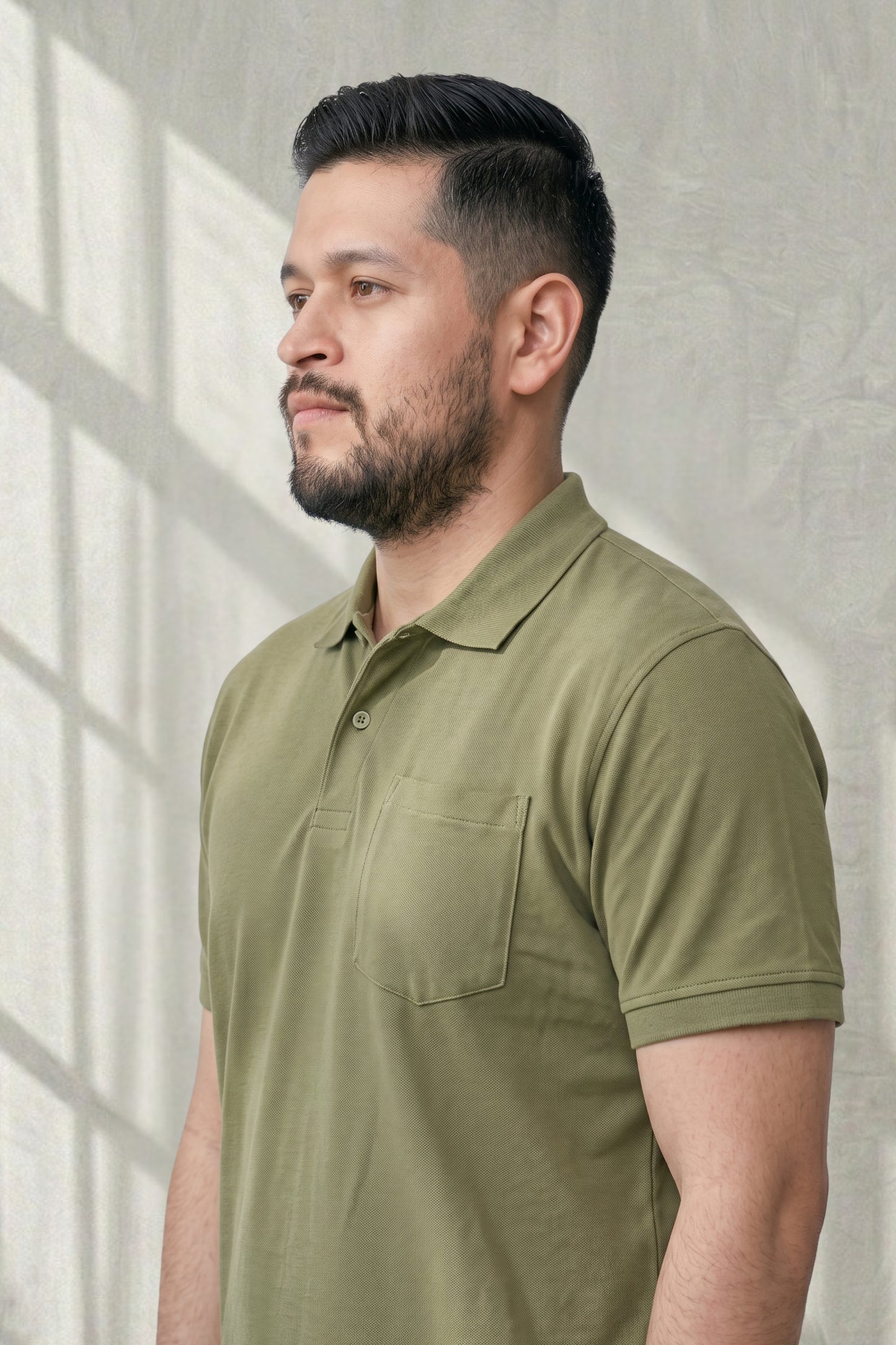 Forest - Zyric Pocket Polo Plus Size