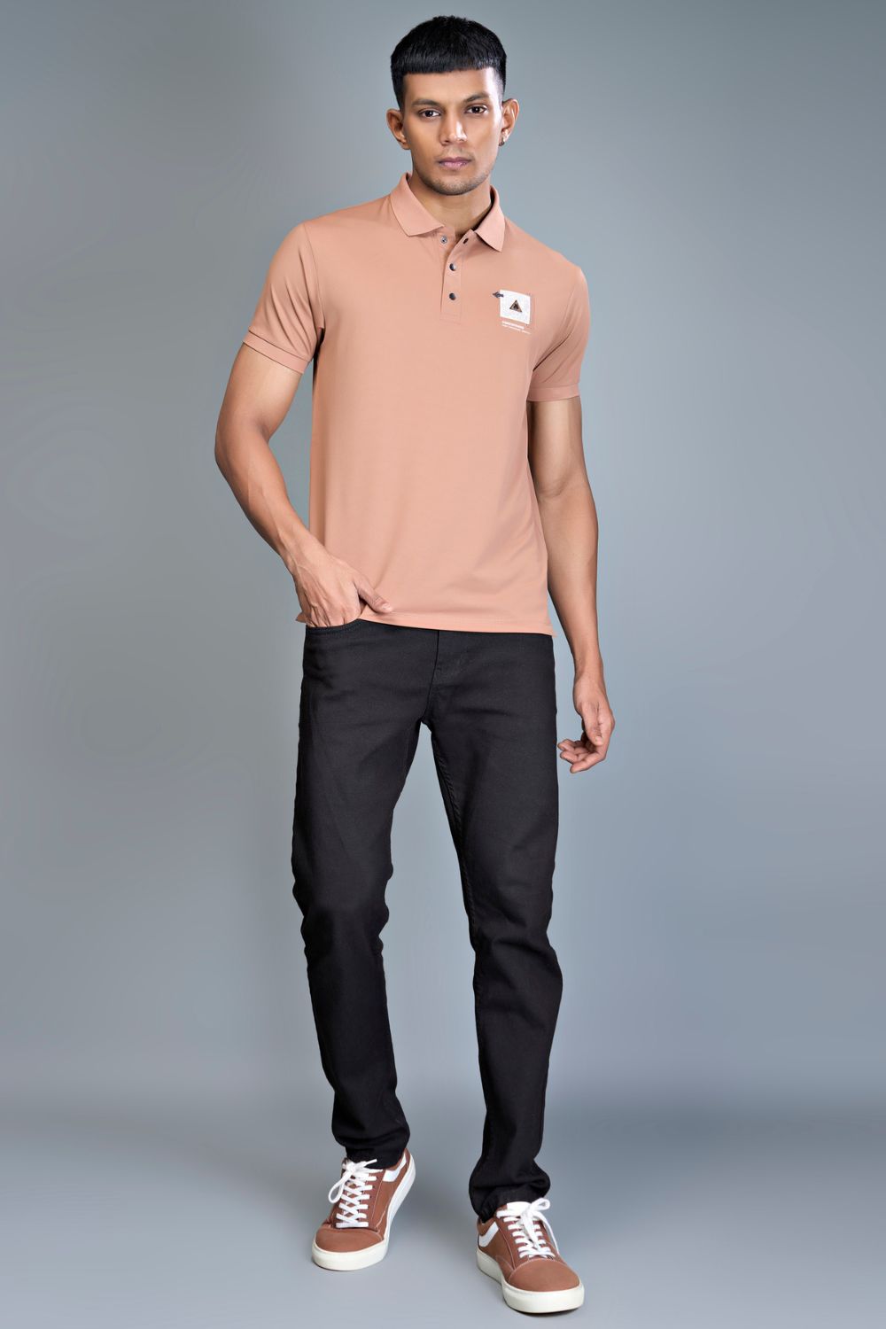 3 Buttons Polo Tshirt - Caramel  Maxzone Clothing M  