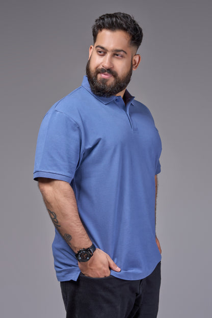 M.Blue - Cotton Pique Polo Plus Size