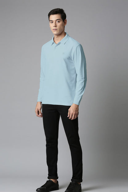 Sea Foam Full Sleeve Smart Tech Polo