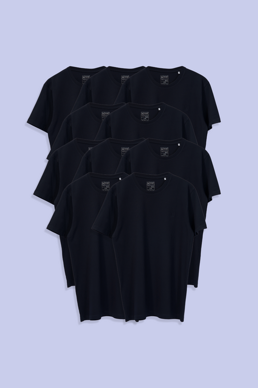 All Blacks Pack Of 10 T-shirts Maxzone Clothing   