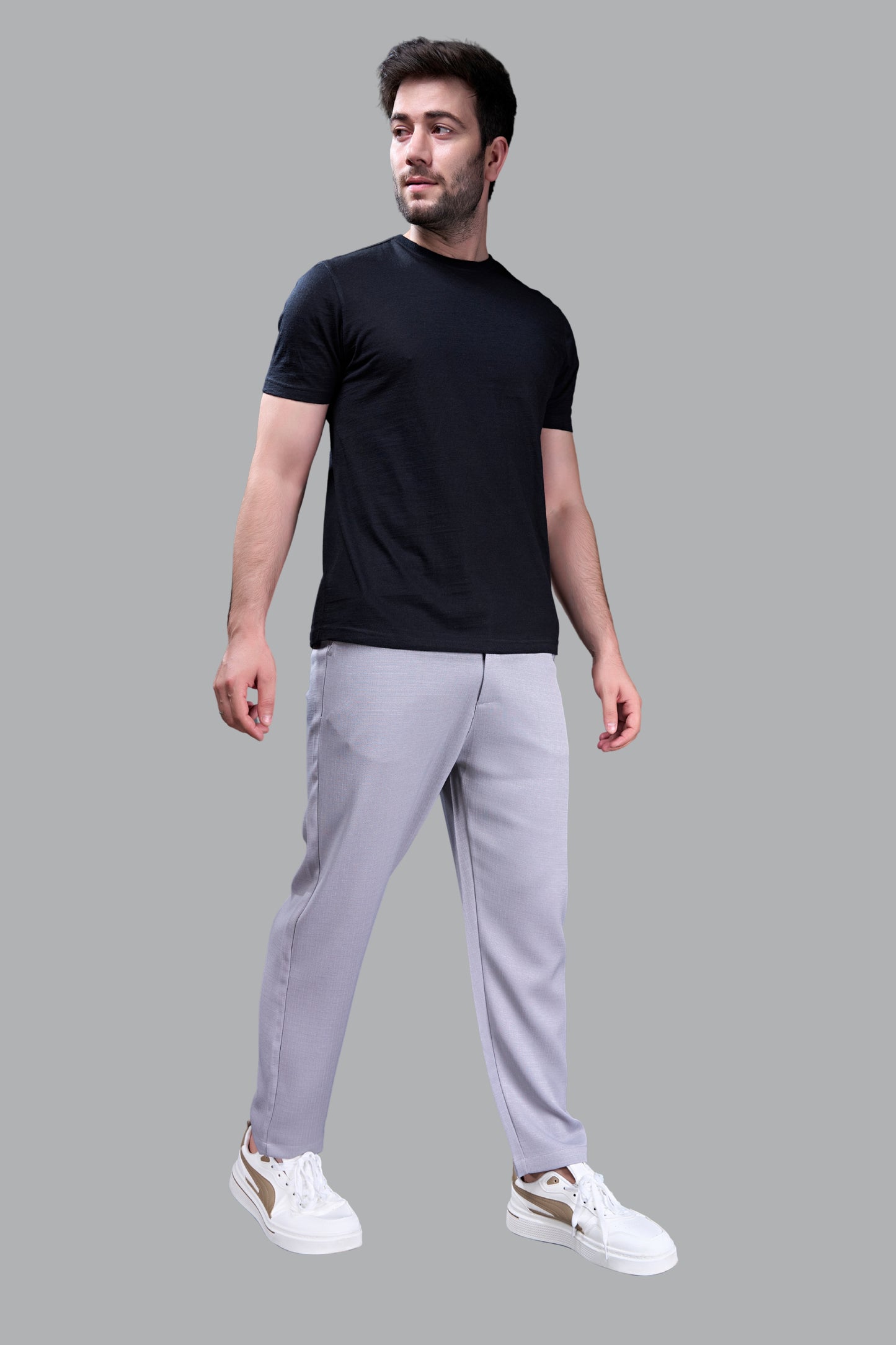 Light Grey - Linear Track Pant