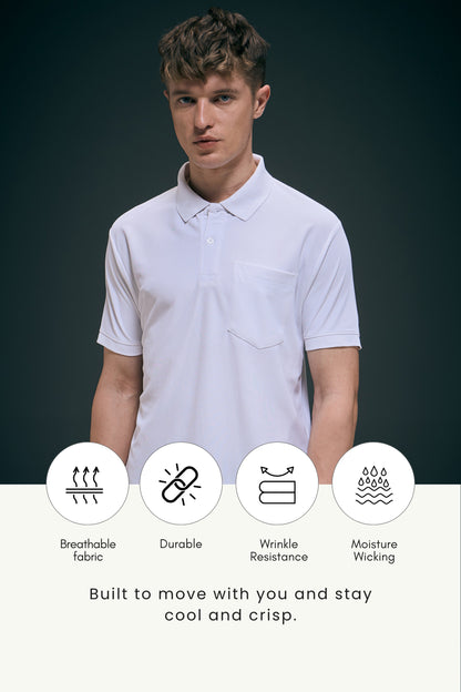 White Smart Tech Pocket + Polo